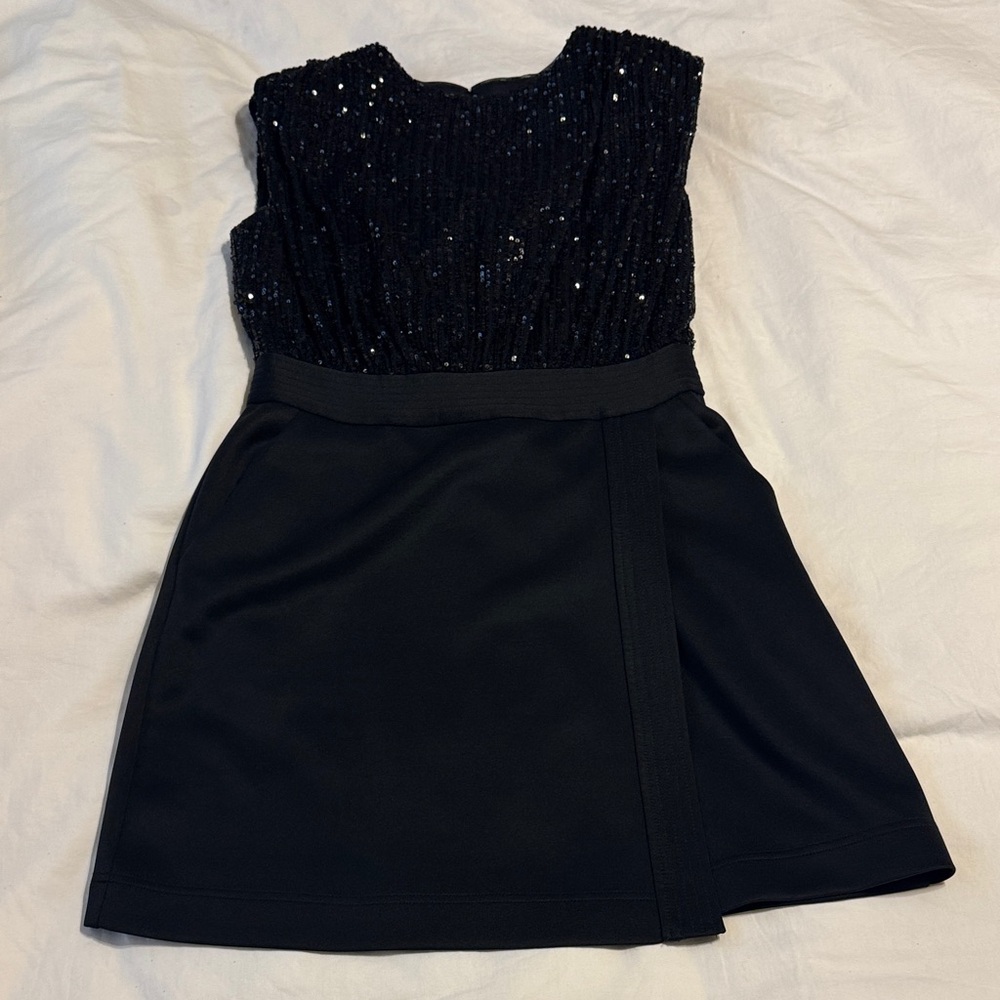 Chic Black Sequin Mini Dress